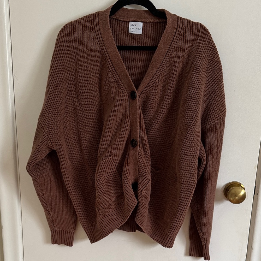 🇨🇦 kindly the label (pigeon said please) knit cropped cardigan